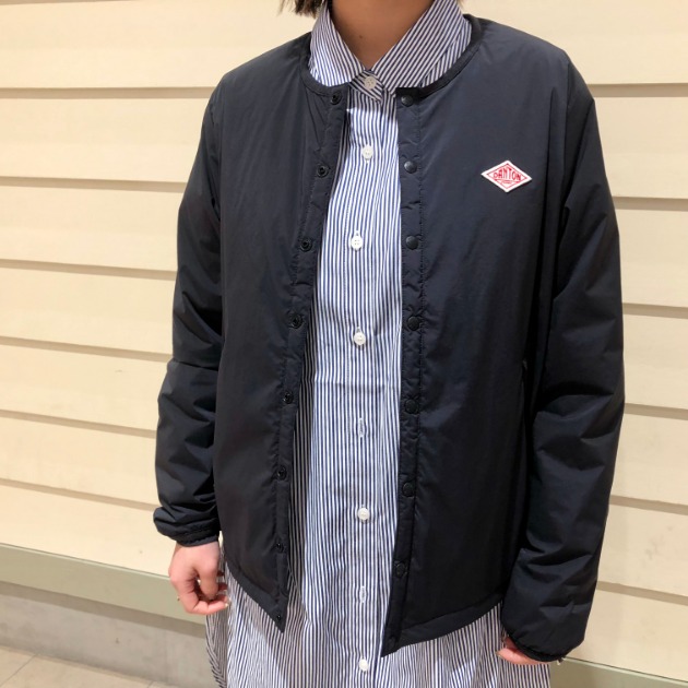 今年も届きました。DANTON ナイロンタフタ ノーカラージャケット。｜B