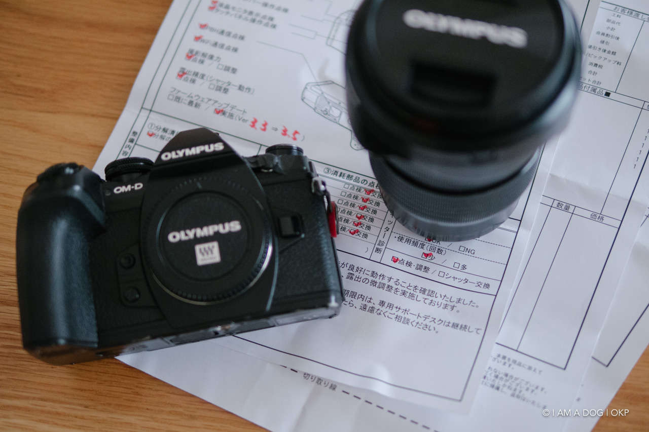 E-M1 Mark II（二号機）のOOC+リフレッシュ整備が終わった（シャッター