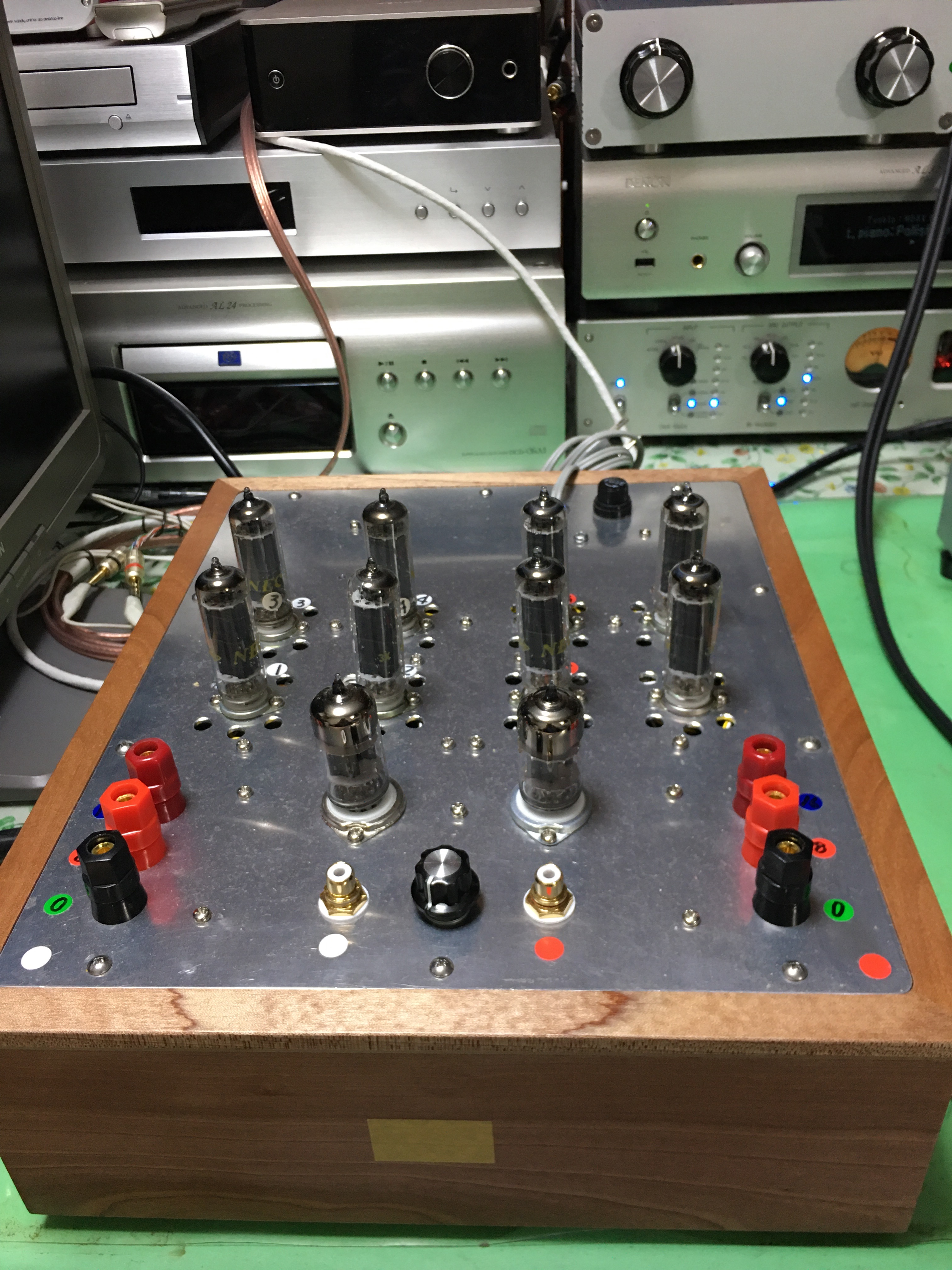 50C5 SRPP×2×2 - 真空管アンプ製作