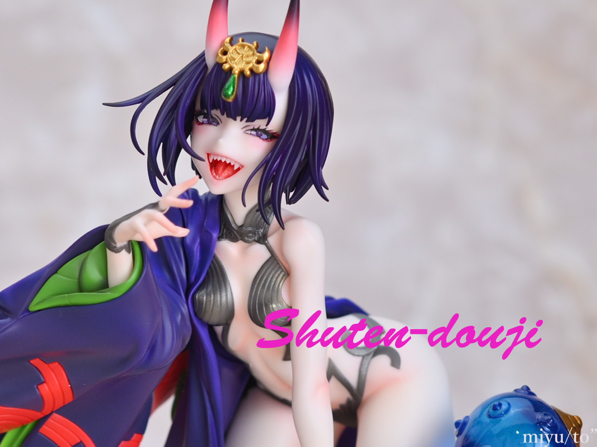 異形感満載だけど実は綺麗なお顔の酒呑童子のガレージキットを製作しま