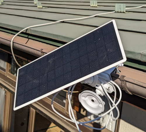 Google Nest Cam バッテリー用ソーラーパネルのレビュー - poke_dev's blog