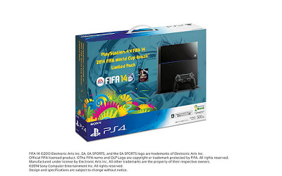PS4本体「FIFA 14 2014 FIFA World Cup Brazil Limited Pack」（数量