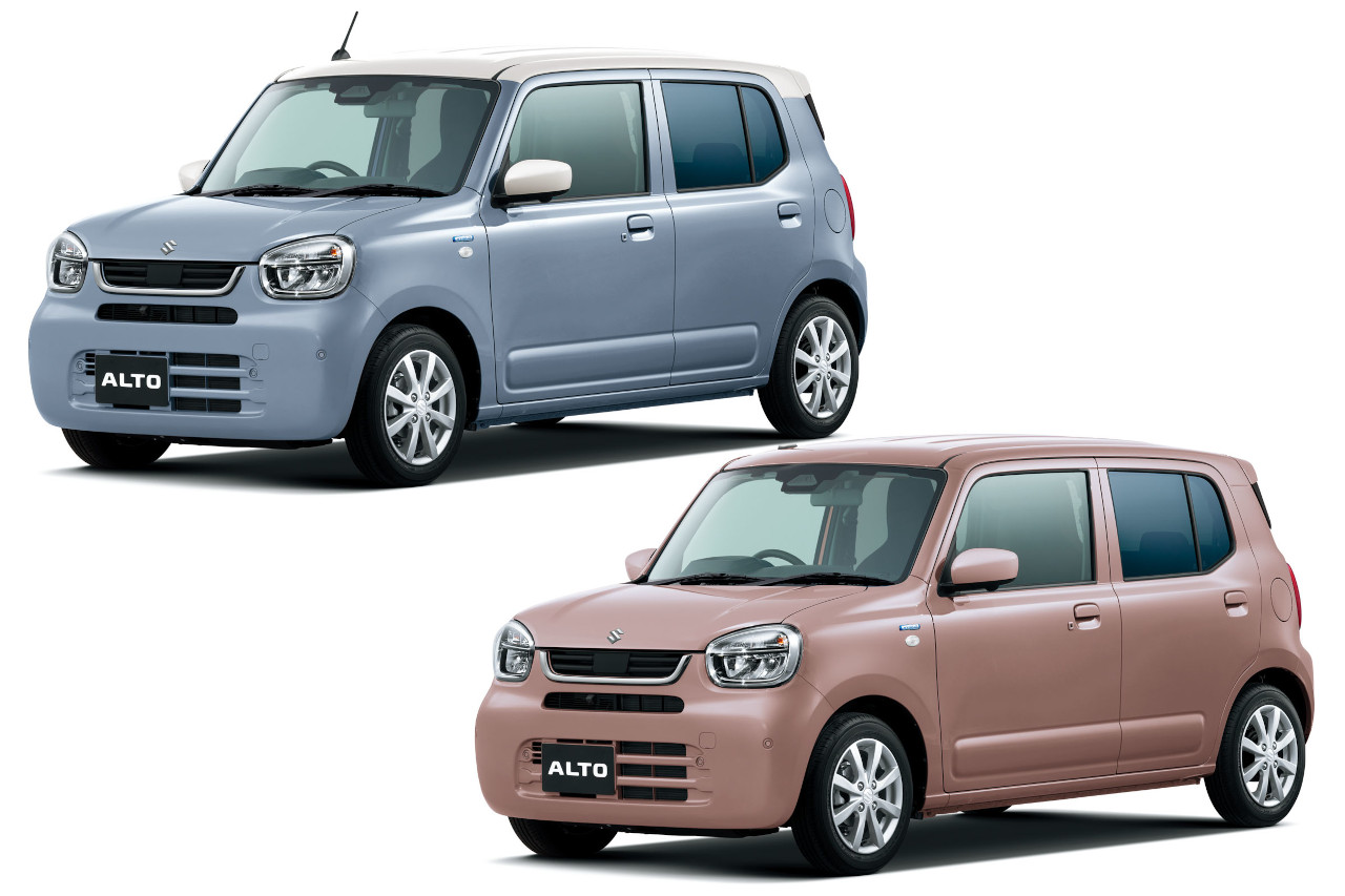 スズキ・アルトが仕様変更、デザイン変更で燃費28.8km／Lを達成。新色