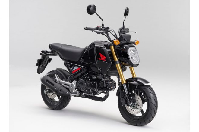ホンダの原付ニ種『グロム』に精悍なブラック、スポーティなレッドの新