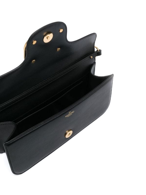 Valentino Garavani レザー ショルダーバッグ | ブラック | FARFETCH JP