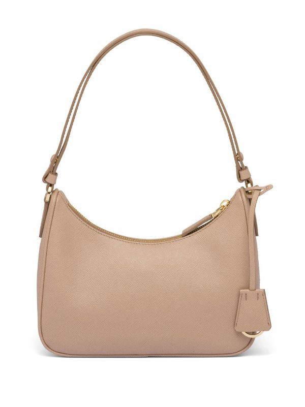 Prada Re-edition レザーミニバッグ | ニュートラル | FARFETCH JP