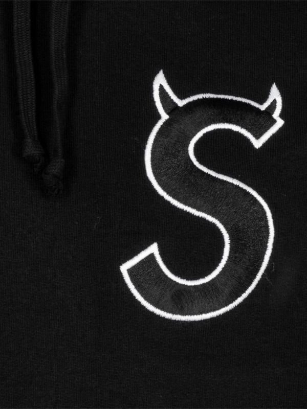 Supreme S Logo Hoodie | Black | FARFETCH