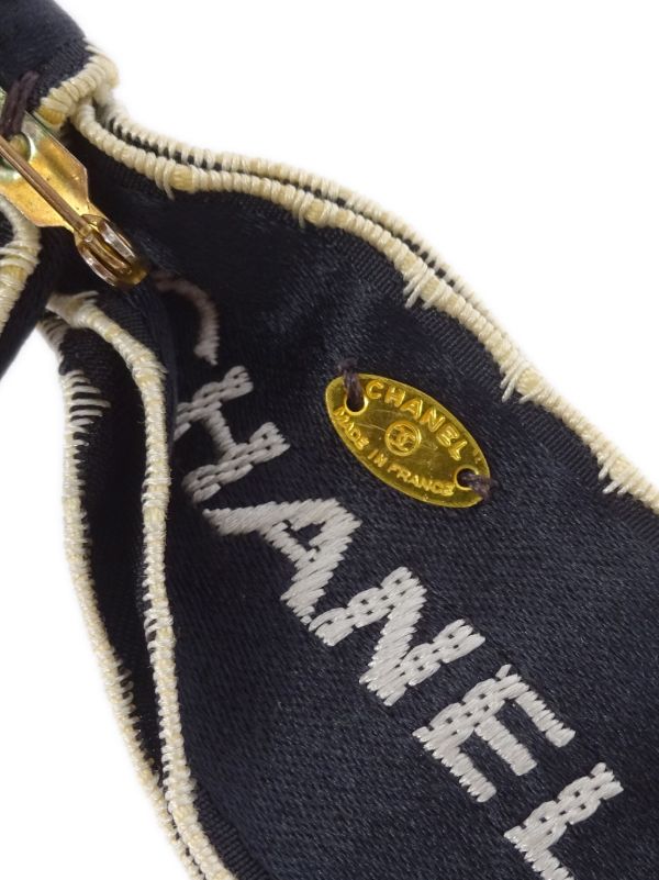 CHANEL Pre-Owned リボン ブローチ | ブラック | FARFETCH JP