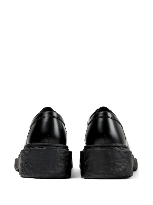 CamperLab Vamonos Leather Derby Shoes | Black | FARFETCH