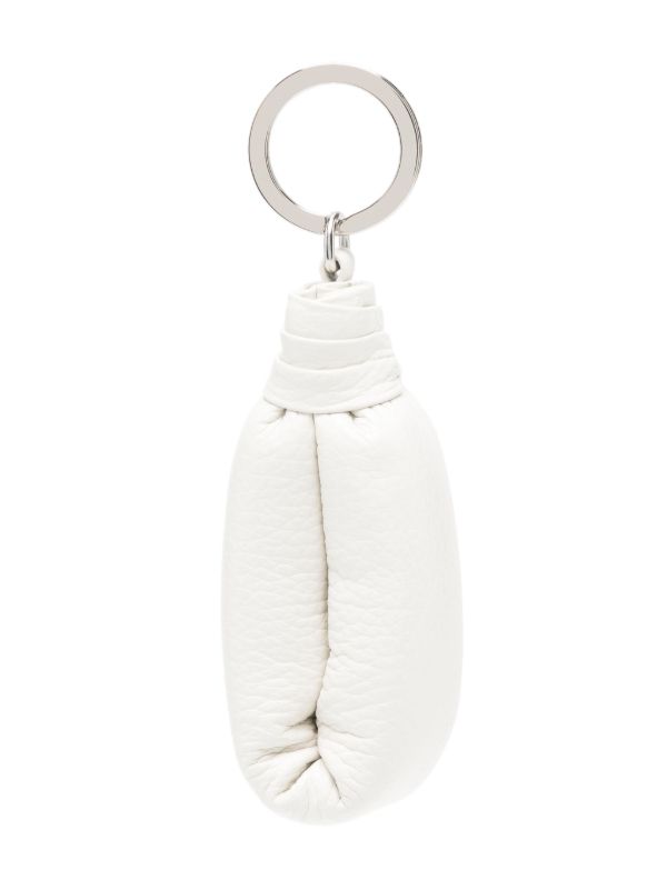 LEMAIRE logo-engraved Leather Keyring | ホワイト | FARFETCH JP