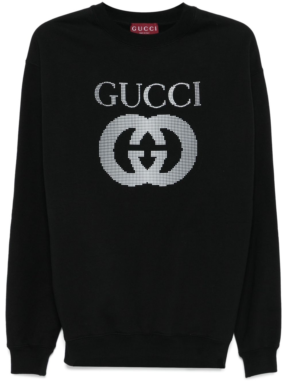 Gucci Interlocking G-appliqué Sweatshirt | Black | FARFETCH