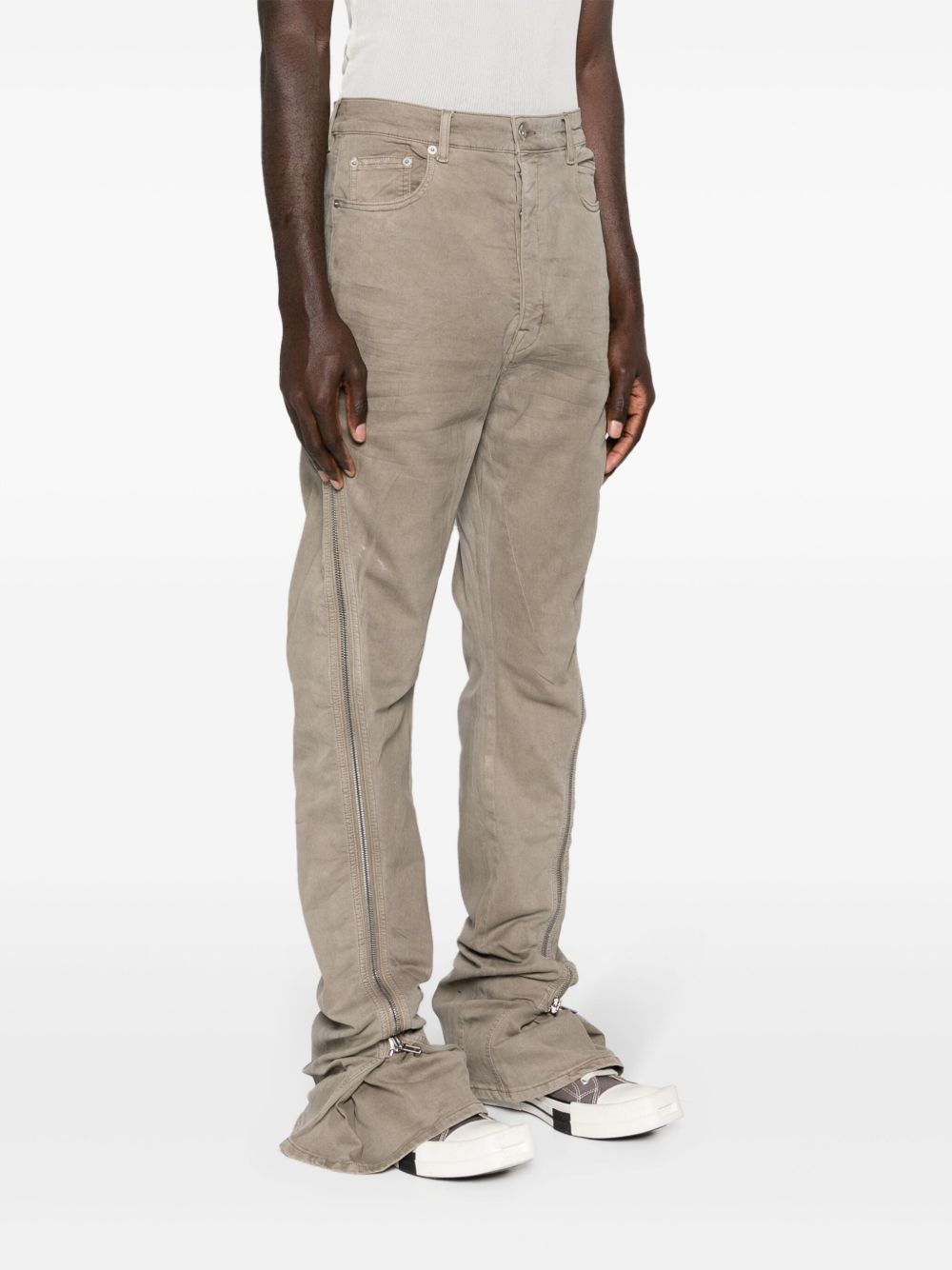 Rick Owens DRKSHDW Calça Jeans Bootcut Bolan Banana | Cinza