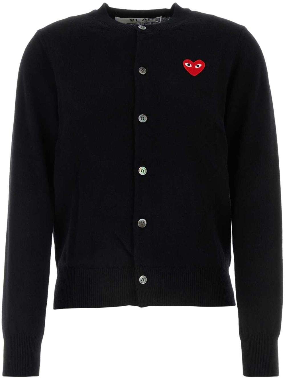 Comme Des Garçons Play Wool Cardigan | Black | FARFETCH
