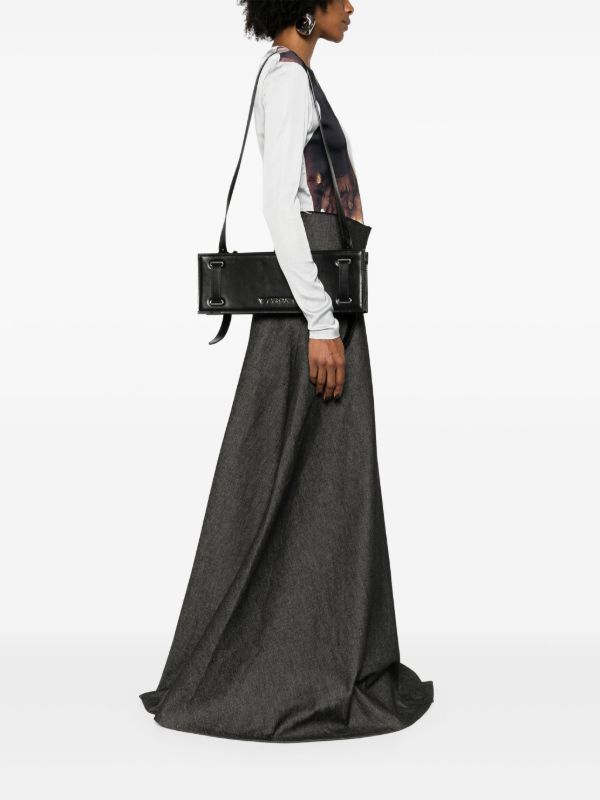 Y/Project Accordion Shoulder Bag | Black | FARFETCH