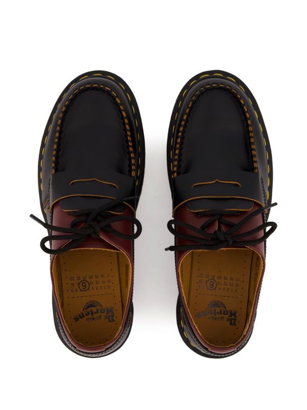 MM6 Maison Margiela x Dr Martens 1461 Loafers | Black | FARFETCH