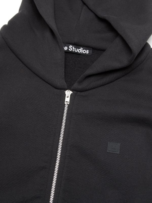 Acne Studios zip-up Hoodie | Black | FARFETCH
