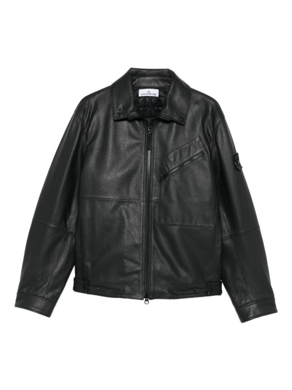 Stone Island ジップアップ ジャケット | ブラック | FARFETCH JP