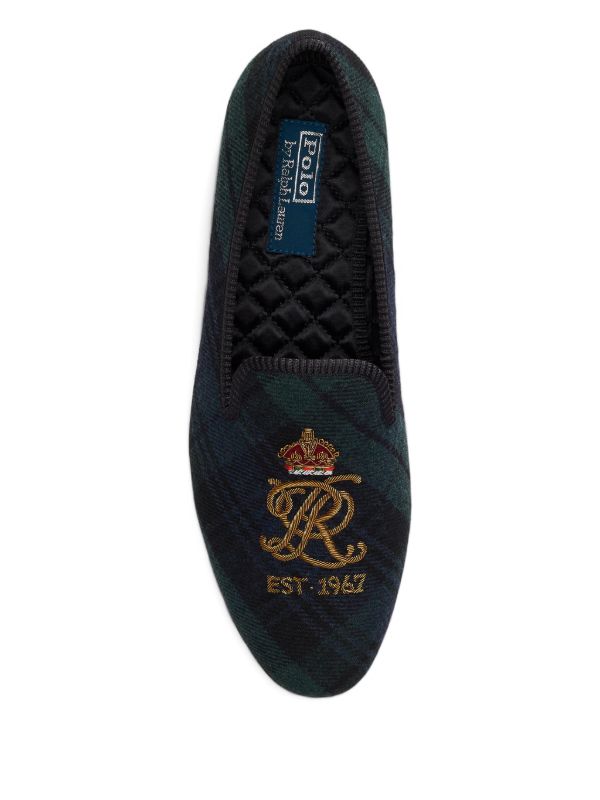 Polo Ralph Lauren Paxton crest-embroidered Loafers | Blue