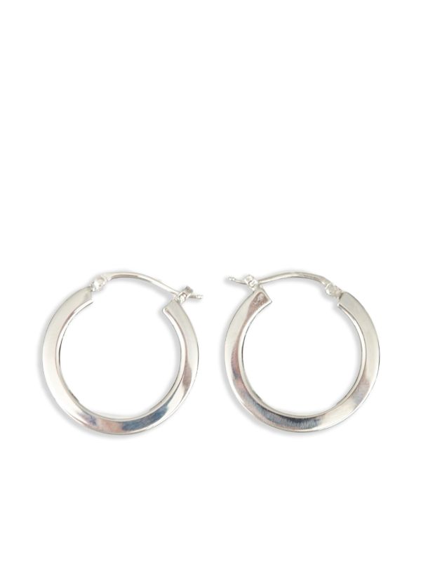 MM6 Maison Margiela フープピアス | シルバートーン | FARFETCH JP