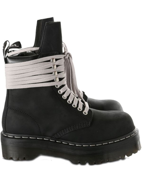 Dr. Martens x Rick Owens Quad Sole Steel Toe ブーツ | ブラック