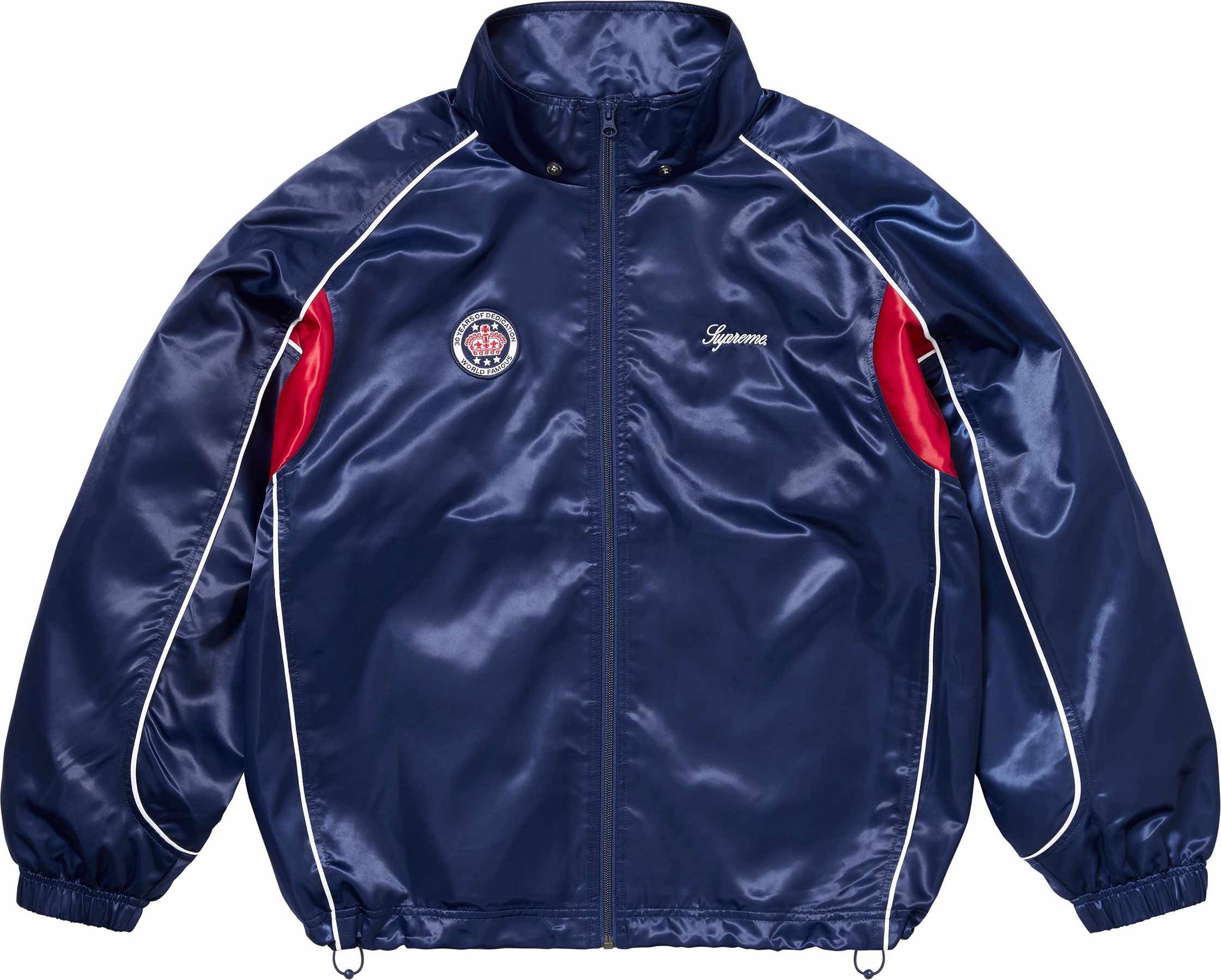 SS24 Supreme Satin Hooded Track Jacket - トラック ジャケット