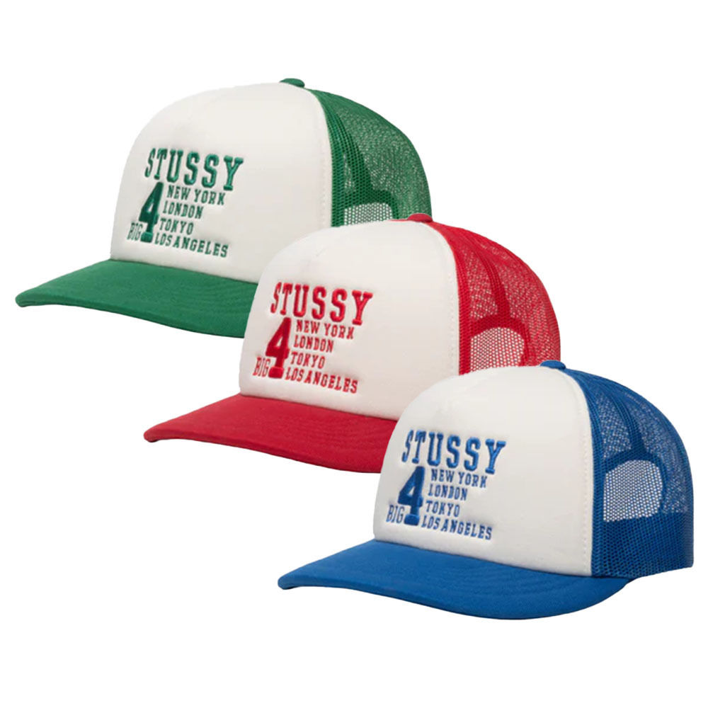 STUSSY☆】TRUCKER BIG 4 SNAPBACK (STUSSY/キャップ) 103615956【BUYMA】