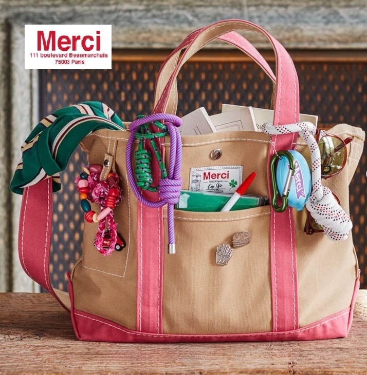 Merciメルシー Parisのセレクトショップ キャンバスバック Msize