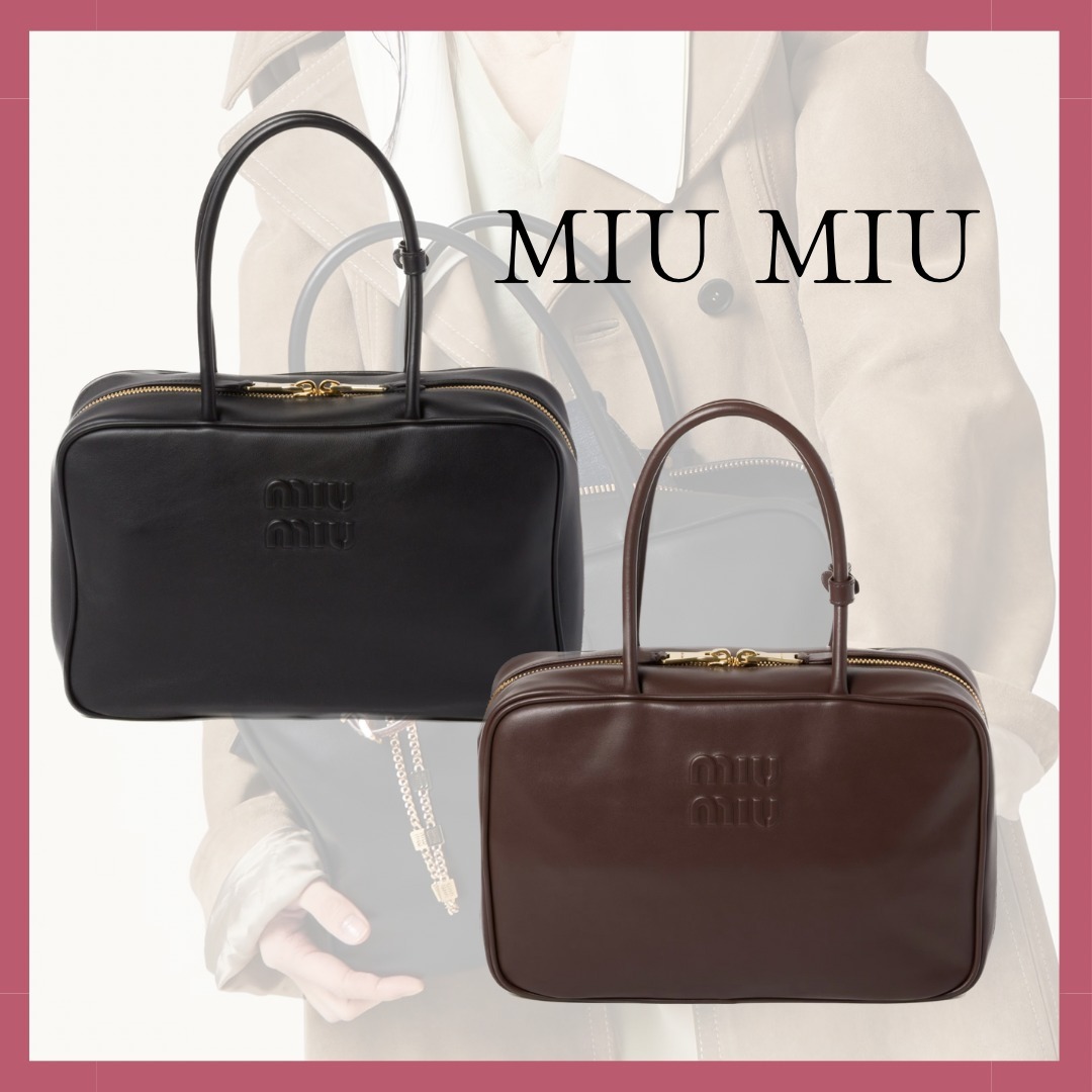 完売必至【MIUMIU】ボストンバッグ レザーバッグ (MiuMiu/ボストン