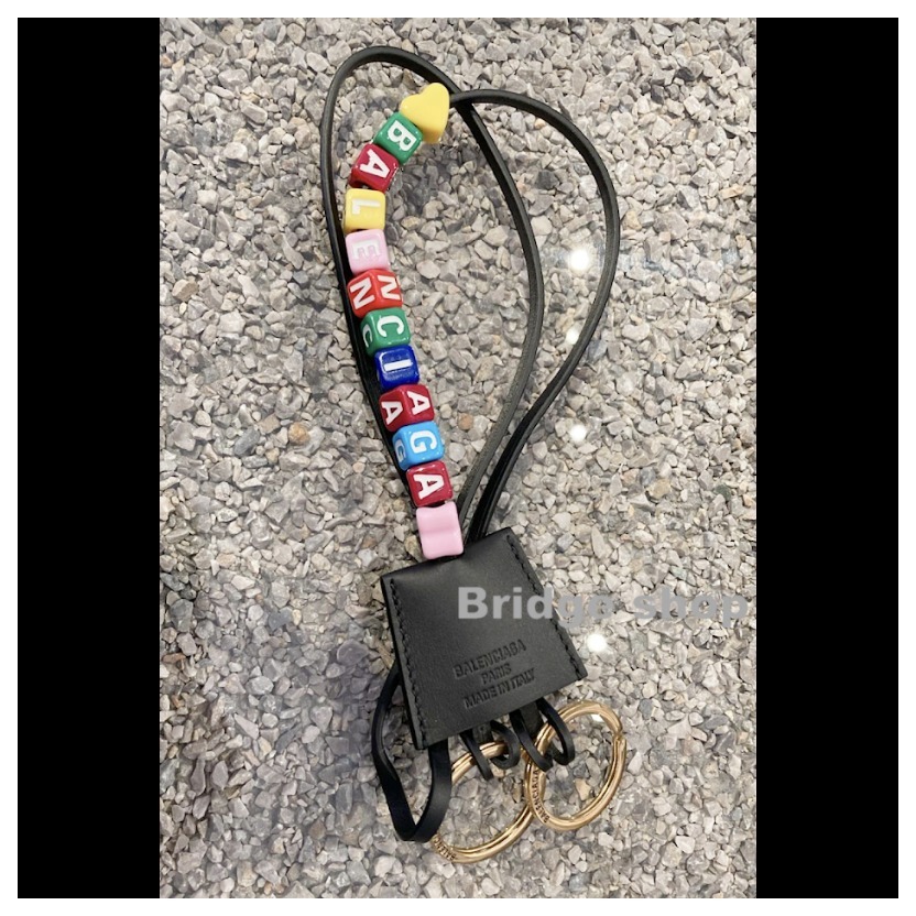 すぐ届く♪BALENCIAGA*Rodeoクロッシュクレビーズ付キーチャーム