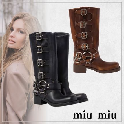 MiuMiu(ミュウミュウ) ロングブーツ(レディース) - ブランド通販のBUYMA