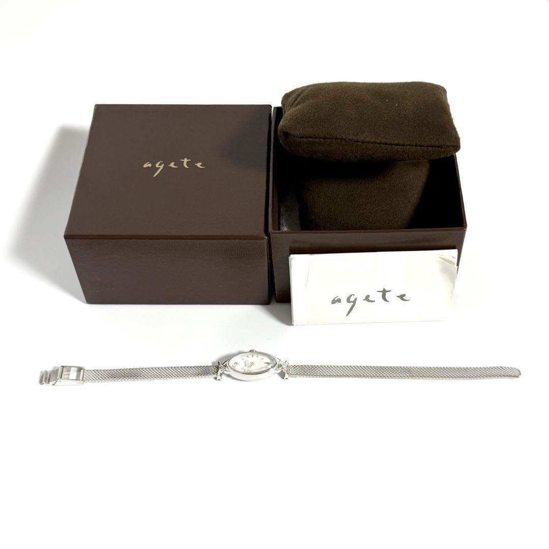 アガット 時計 オーバルフェイス ジュエリー ウォッチ (Agete/アナログ