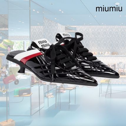 ポインテッドトゥ MiuMiu(ミュウミュウ) サンダル・ミュール