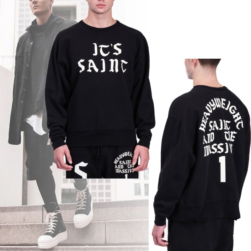 Saint Mxxxxxx Its Saint ロゴプリント スウェット プルオーバー