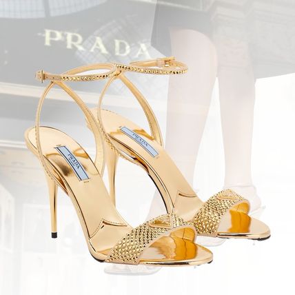 サテン PRADA(プラダ) サンダル・ミュール(レディース) - ブランド通販