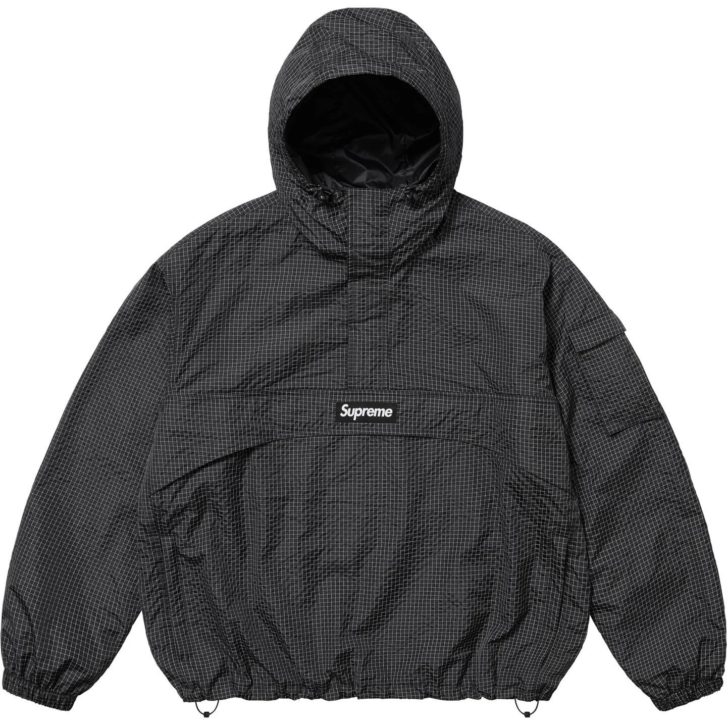 SUPREME】 Reflective Ripstop Anorak Black - 25SS (Supreme