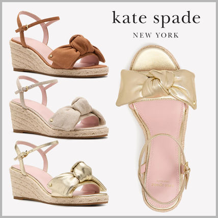 kate spade ケイトスペード サンダル 23.5 ゴールド kate spade ケイト