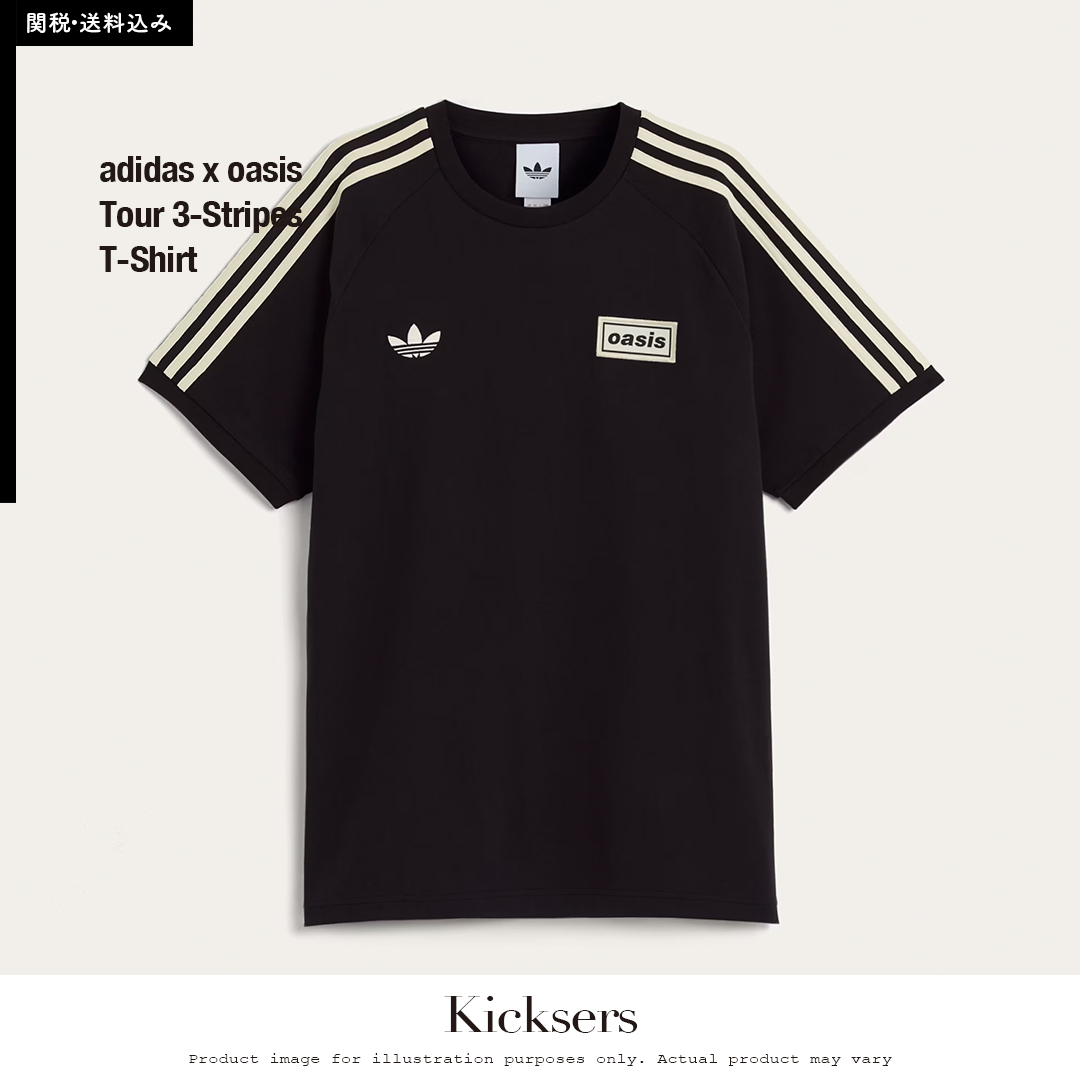 adidas oasis Tour 3-Stripes T-Shirt オアシス ツアー Tシャツ