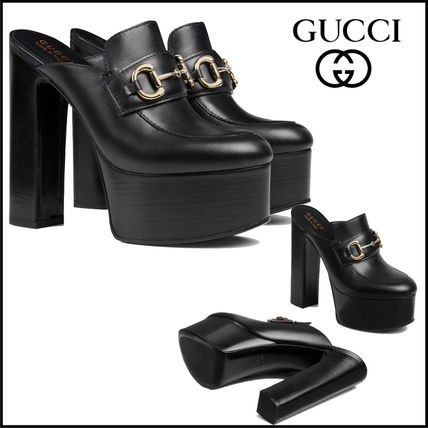 プラットフォーム 厚底 25.5cm GUCCI(グッチ) サンダル・ミュール