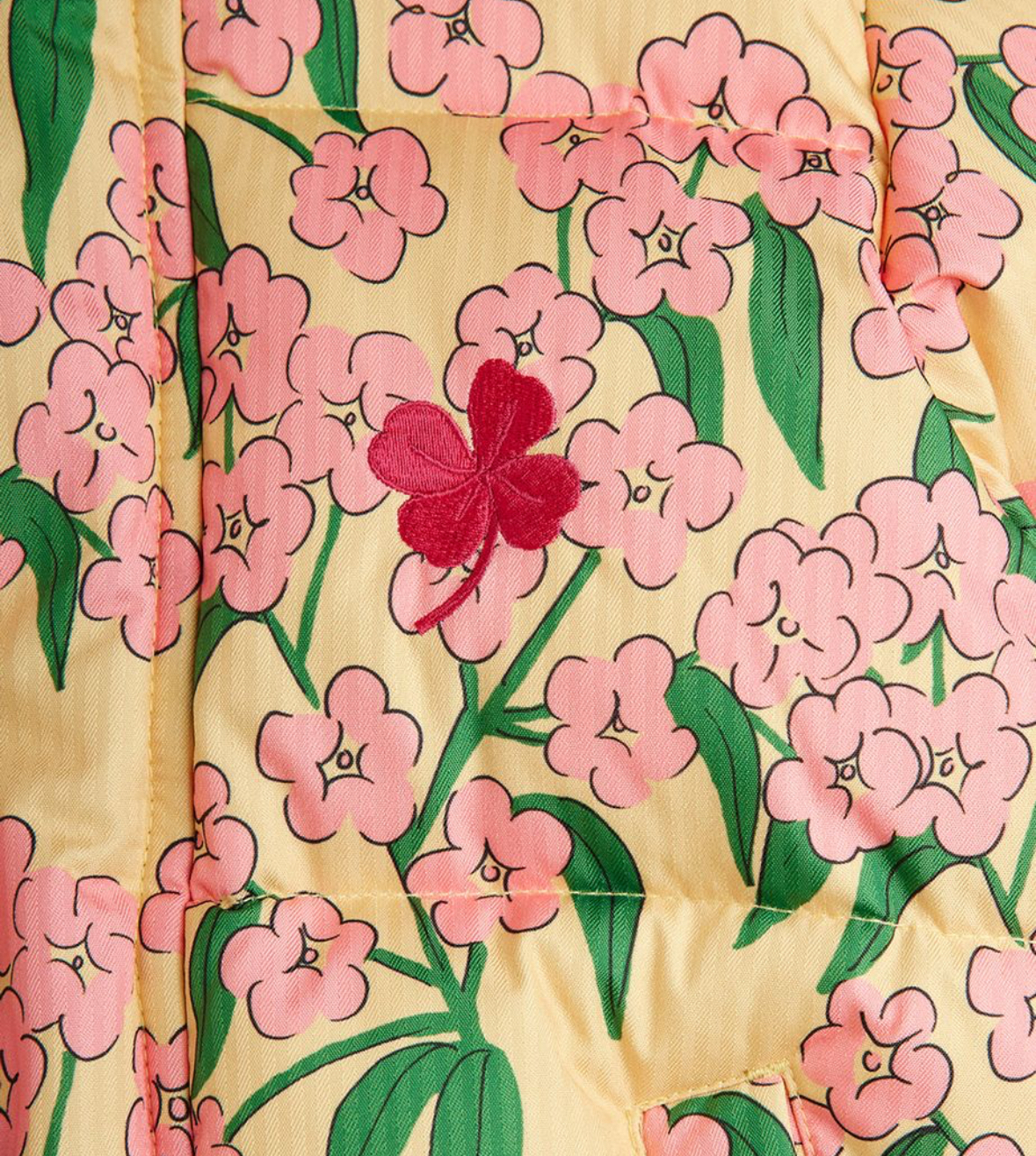 SWEDEN mini rodini防風防水かわいい花柄ダウン風アウター (Mini