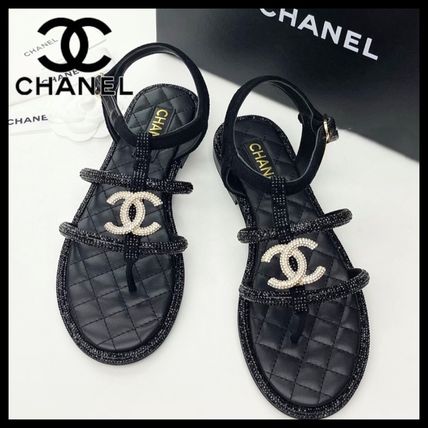 パール CHANEL(シャネル) サンダル・ミュール(レディース) - ブランド