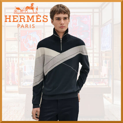 ハーフジップ HERMES(エルメス) スウェット・トレーナー(メンズ