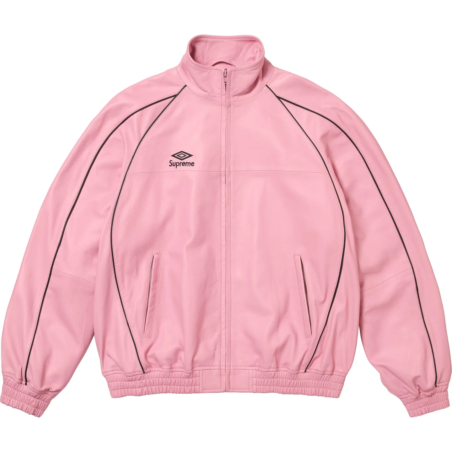 Supreme x Umbro】Leather Track Jacket Pink - 25FW (Supreme/レザー
