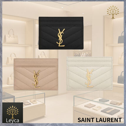 ベージュ系 Saint Laurent(サンローラン) カードケース・名刺入れ