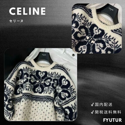 ホワイト（白）系 CELINE(セリーヌ) ニット・セーター(レディース