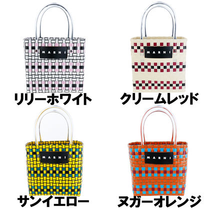 最短翌日お届け マルニ フラワーカフェ ピクニック カゴバッグ (MARNI