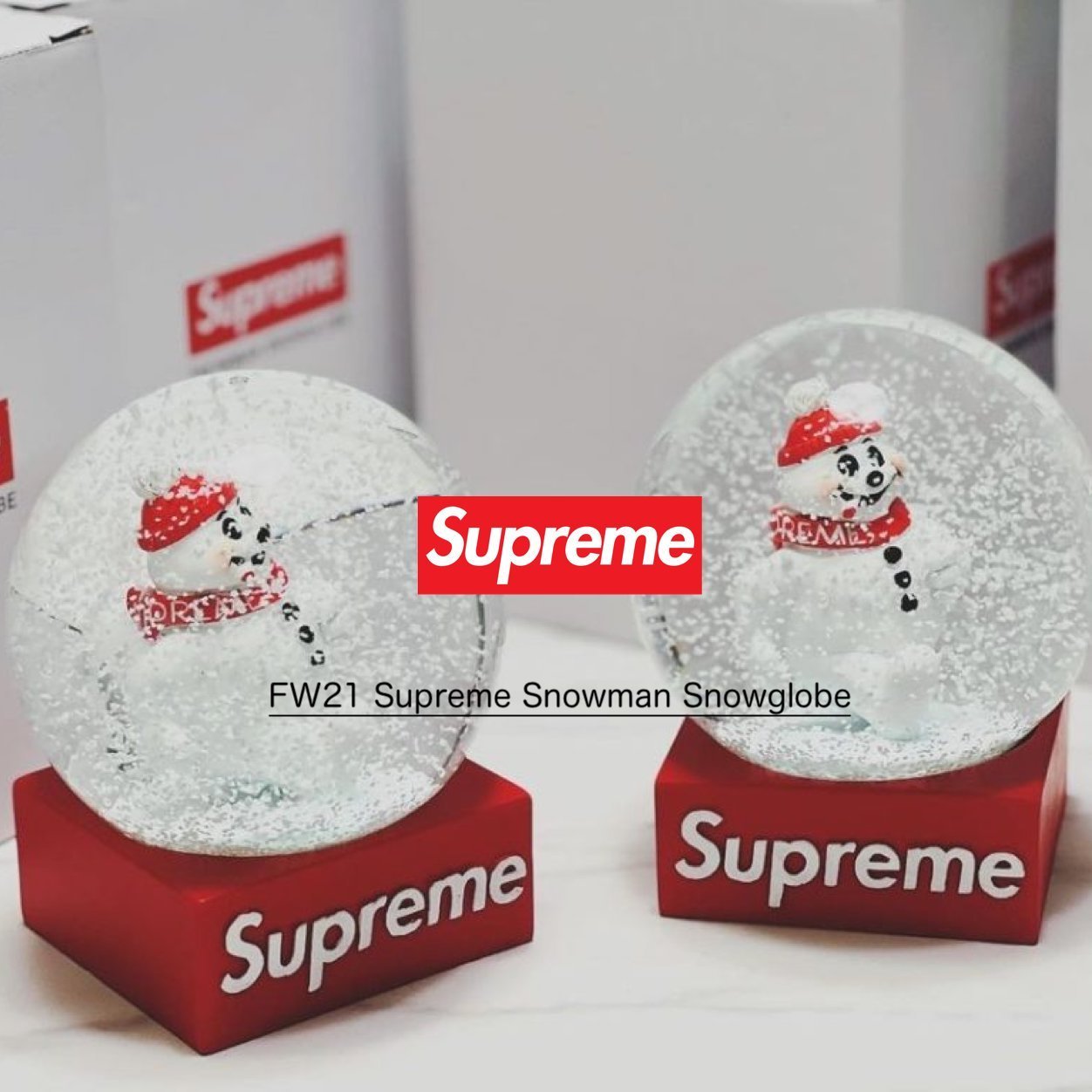 FW21 Supreme Snowman Snowglobe - スノーマン スノードーム (Supreme