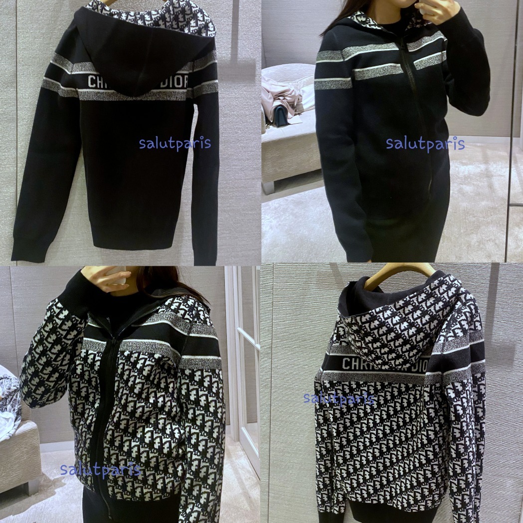 DHL送料込*ディオール*オブリークリバーシブルニットパーカー (Dior