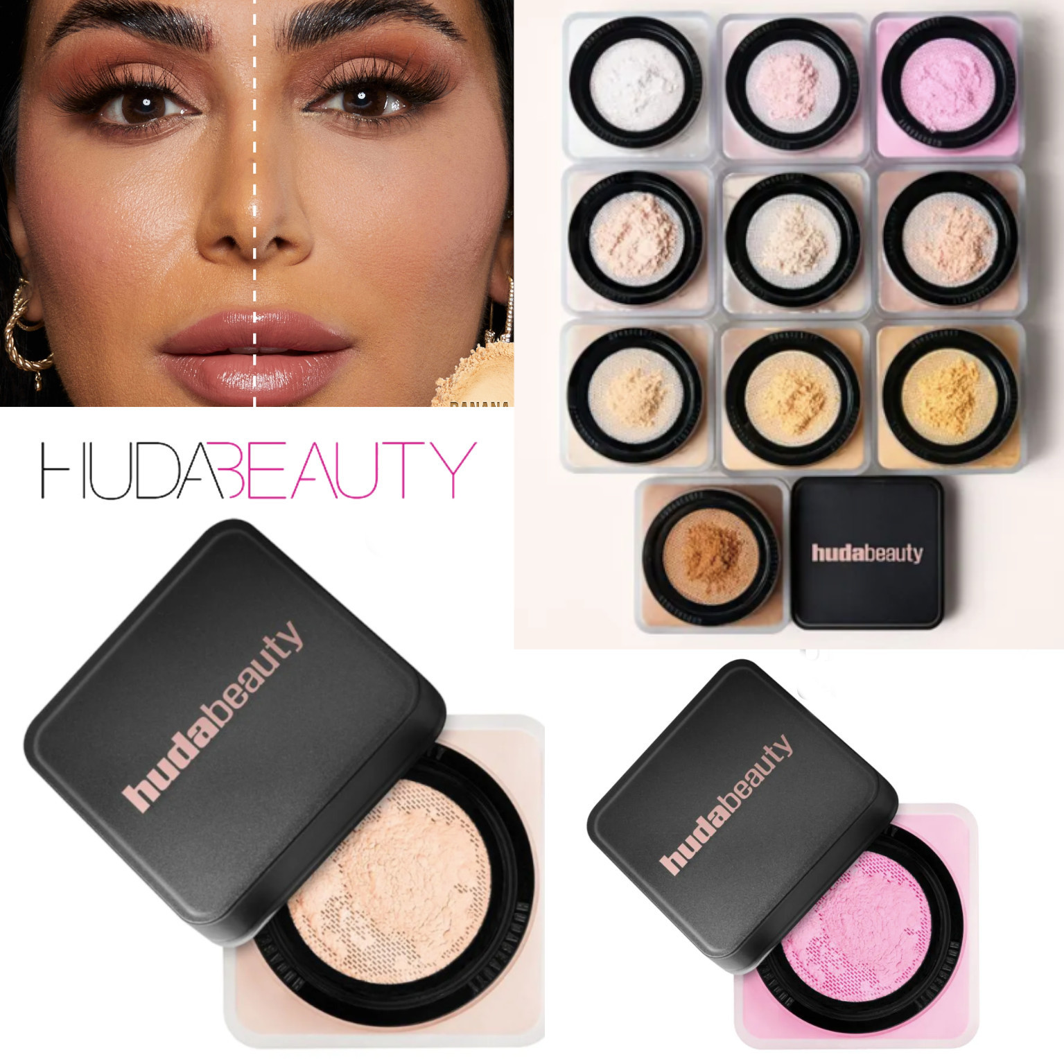 フーダビューティー 毛穴シワ解消 ルースパウダー セット力◎ (HUDA