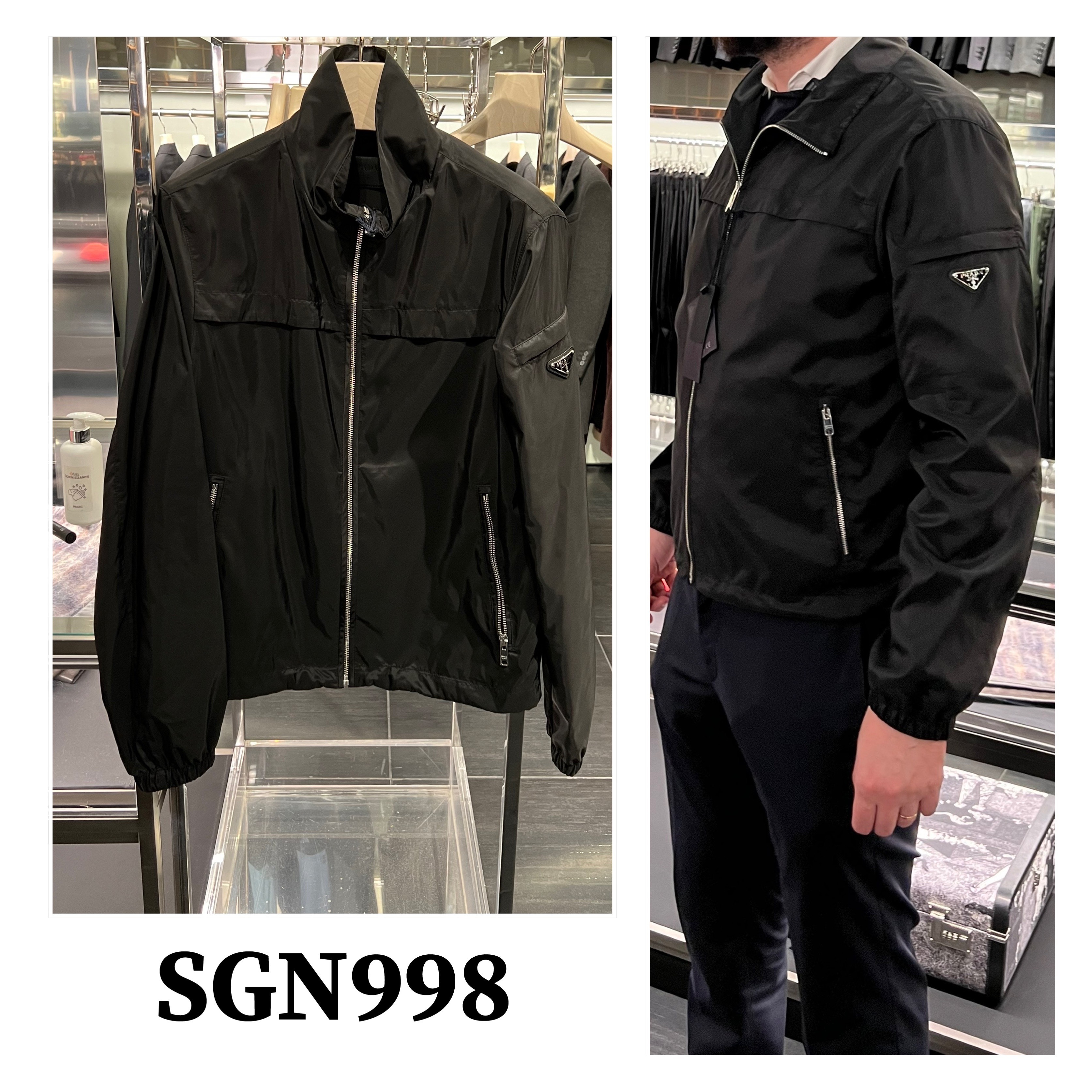 PRADA((SGN998))((選べるお色))三角ロゴナイロンパーカー (PRADA