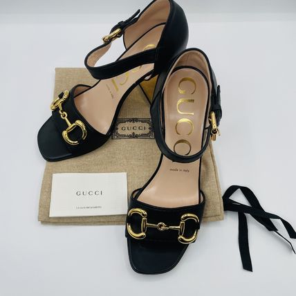 ブラック（黒）系 25cm GUCCI(グッチ) サンダル・ミュール(レディース